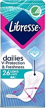 Щоденні прокладки, 26 шт. - Libresse Dailies Protect Long Liners — фото N1