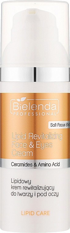 Відновлювальний крем для обличчя та шкіри навколо очей - Bielenda Professional Lipid Care Revitalizing Face and Eye Cream — фото N1