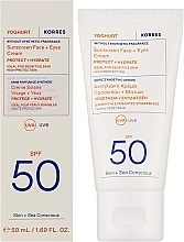 Солнцезащитный крем для лица - Korres Yoghurt Sunscreen Face & Eyes Cream SPF50 — фото N2