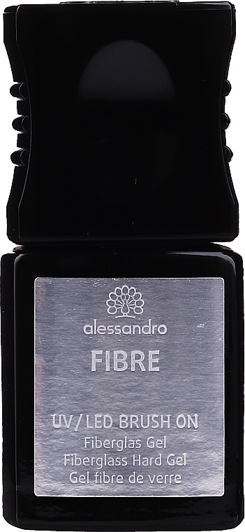 Прозрачный гель для ногтей со стекловолокном - Alessandro International Fiber UV/LED Brush On Fiberglass Hard Gel — фото N1