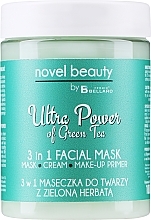 Маска для обличчя 3в1 із зеленим чаєм - Fergio Bellaro Novel Beauty Ultra Power Facial Mask — фото N1