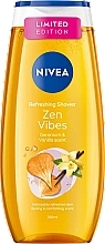 Парфумерія, косметика Освіжальний гель для душу - NIVEA Fresh Zen Vibes Geranium & Vanilla Refreshing Shower