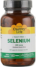 Селен, 100 мкг - Country Life Selenium — фото N1