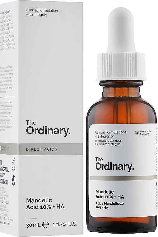 Пилинг с миндальной кислотой - The Ordinary Mandelic Acid 10% + HA — фото N2