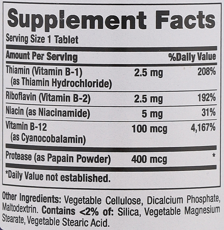 Харчова добавка "B-12" - Nature's Way B-Complex B-12 — фото N3