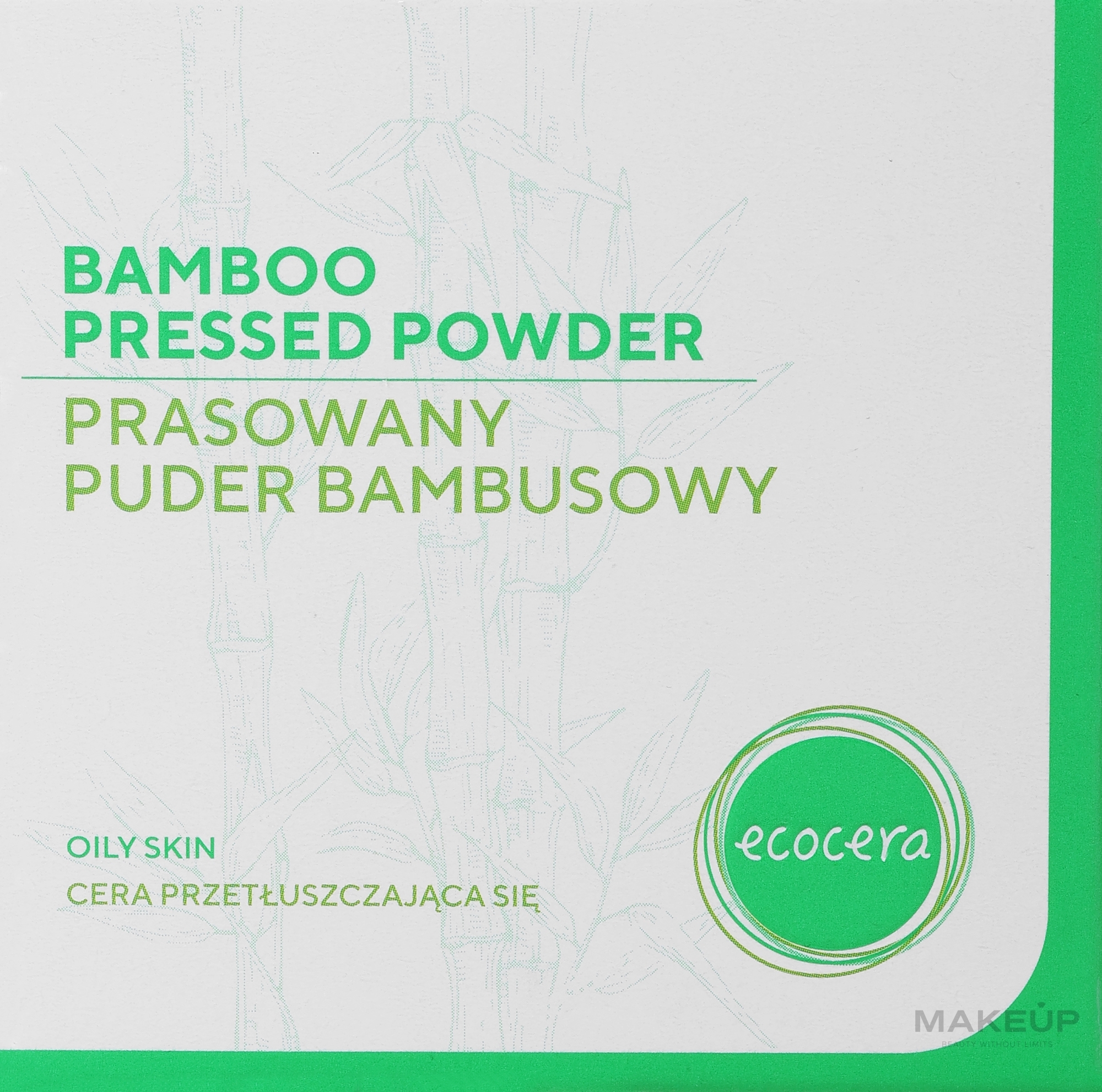 Прессованная бамбуковая пудра для лица - Ecocera Bamboo Pressed Face Powder — фото 10g