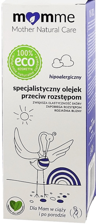 Масло для тіла проти розтяжок  - Momme Baby Natural Care Body Oil — фото N1