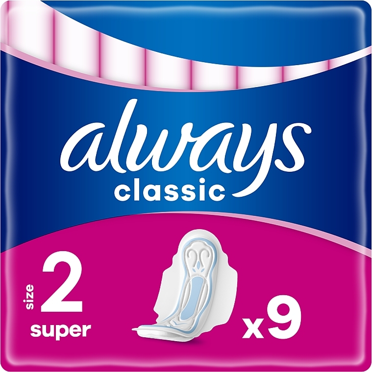 Гигиенические прокладки, 9шт - Always Classic Maxi (Super) — фото N1