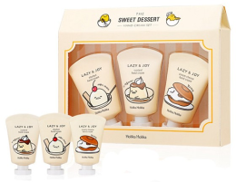 Парфумерія, косметика Набір кремів для рук - Holika Holika Gudetama Hand Cream Set (3 х h/cr30/ml)