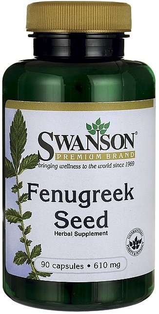 Пищевая добавка "Пажитник", 610 мг - Swanson Fenugreek Seed — фото N2