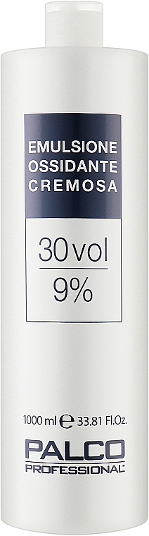Окислювальна емульсія кремова 30 об'ємів 9% - Palco Professional Emulsione Ossidante Cremosa — фото N1