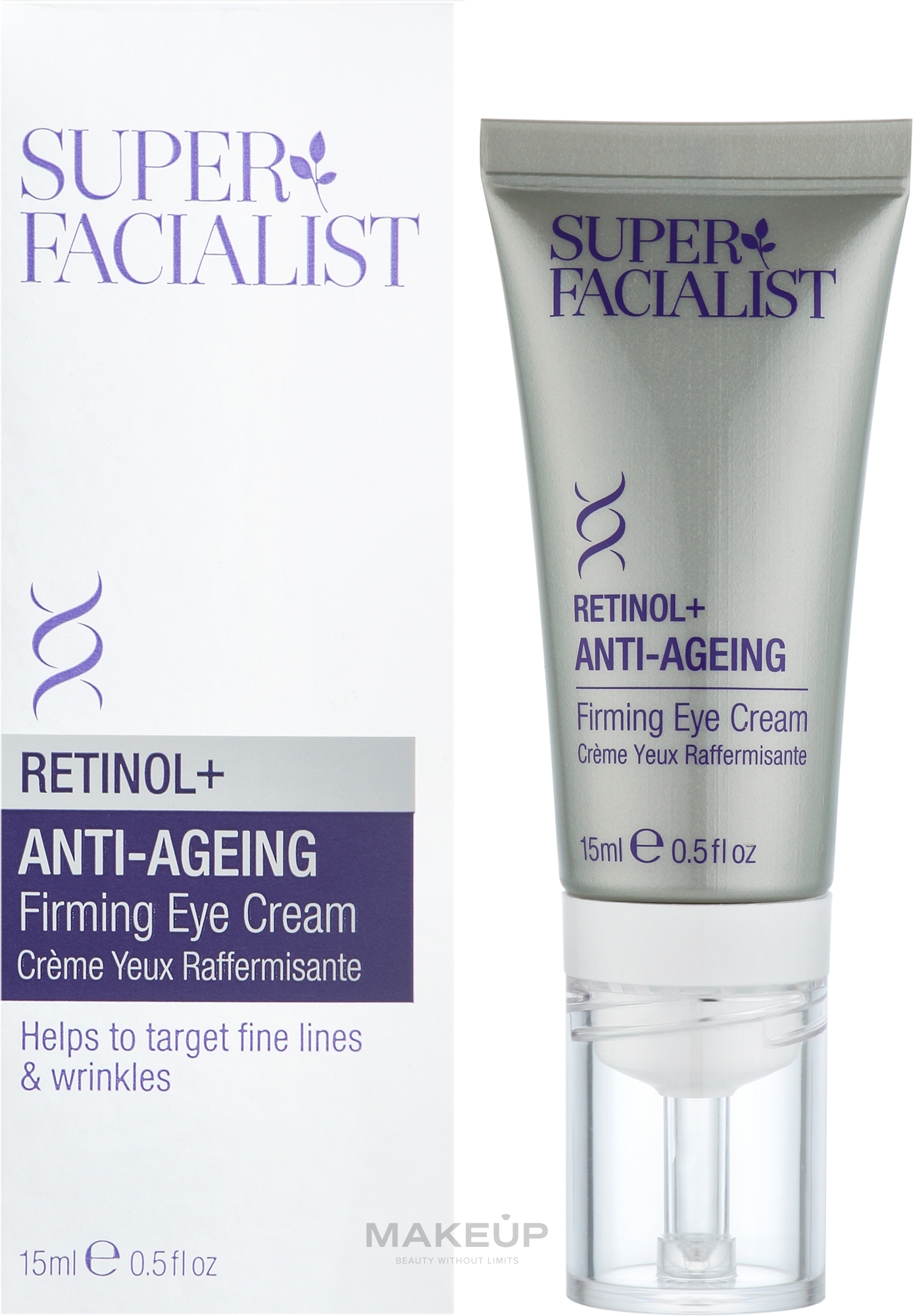 Антивозрастной крем вокруг глаз - Super Facialist Retinol+ Anti-Ageing Firming Eye Cream  — фото 15ml