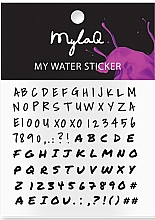 Парфумерія, косметика Наклейки для нігтів "Алфавіт" - MylaQ My Alphabet Sticker