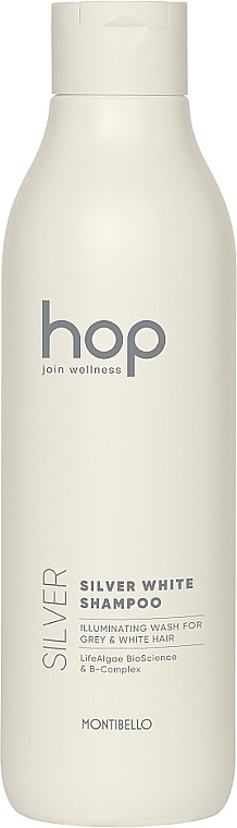 Шампунь для белых и седых волос - Montibello HOP Silver White Shampoo — фото N2