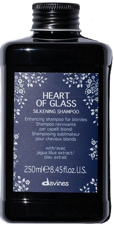 Шампунь, який підтримує колір, для блонду - Davines Heart Of Glass Silkening Shampoo — фото 250ml