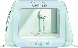Парфумерія, косметика Набір - Gillette Venus Extra Smooth Sensitive (razor/1pcs + refil/2pcs + case + pouch)