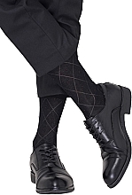 Шкарпетки "Elegant 202" для чоловіків, black - Giulia — фото N1