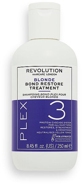 Комплекс для восстановления волос - Revolution Haircare Blonde Plex 3 Bond Restore Treatment — фото N1