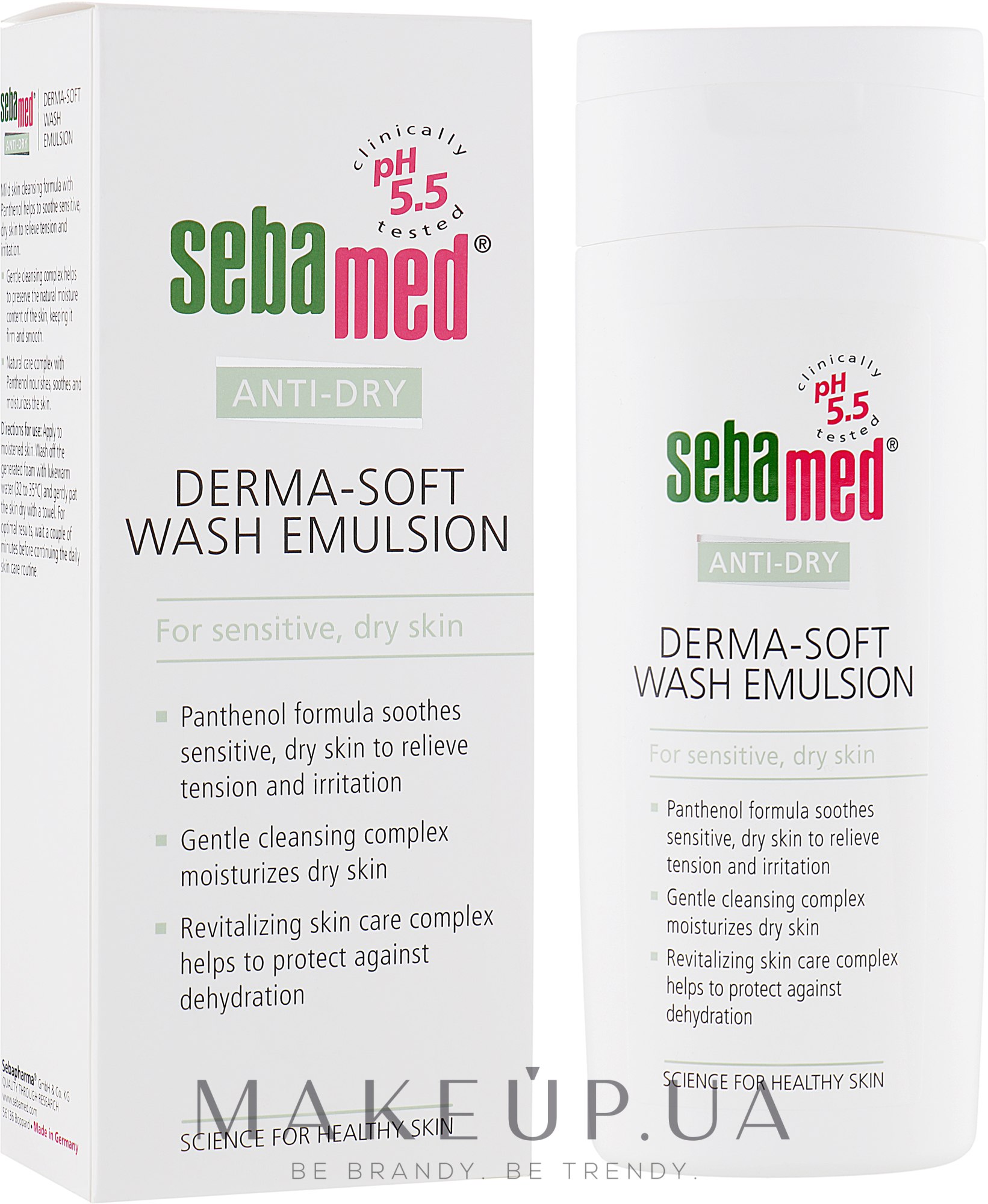 Емульсія м'яка очищувальна - Sebamed Anti-Dry Derma-Soft Wash Emulsion — фото 200ml