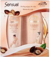 Парфумерія, косметика Набір - Joanna Argan Oil Sensual (b/lot/200ml + scrub/200ml)