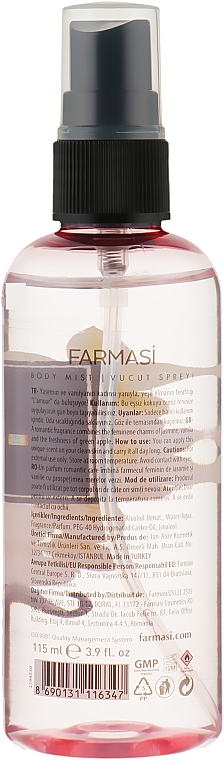 Парфюмированный спрей для тела - Farmasi L'Amour Body Mist — фото N2