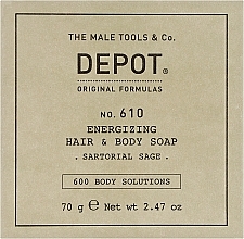 Парфумерія, косметика Мило енергетичне для волосся і тіла - Depot Body Solutions 610 Energizing Hair & Body Soap