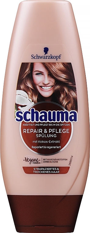 Кондиціонер для волосся - Schwarzkopf Schauma Repair & Care Conditioner With Coconut — фото N3