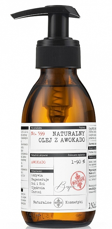 Натуральна олія насіння авокадо - Bosqie Natural Avocado Seed Oil — фото N1