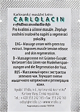 Специализированный массажный крем с экстрактом зеленого чая - Vridlo Карловарська косметика Carlolacin (пробник) — фото N1