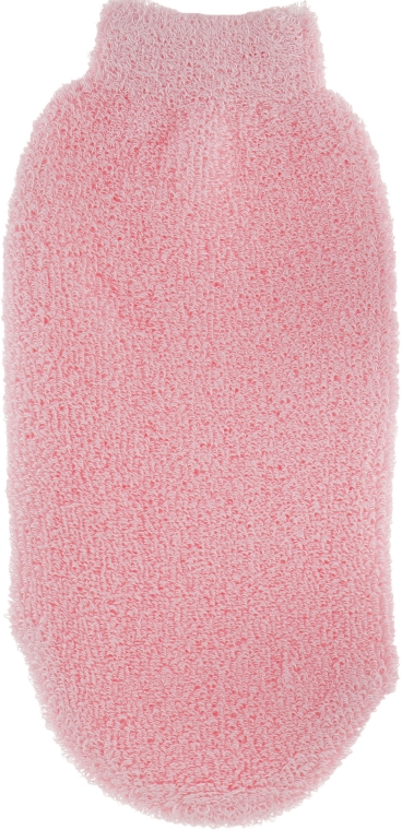 Рукавичка банная, бамбуковая, 00669, розовая - Balmy Naturel — фото N2