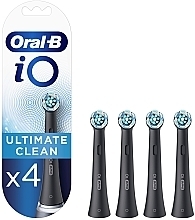 Насадки для электрической зубной щетки, черные, 4 шт. - Oral-B iO Ultimate Clean — фото N2
