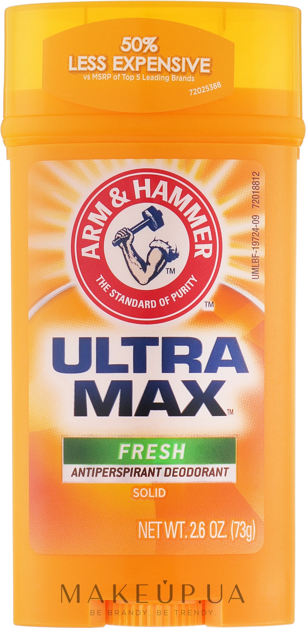 Твердий дезодорант - Arm & Hammer Ultra Max Antiperspirant & Doodorant Invisible Solid Powder Fresh — фото 73g