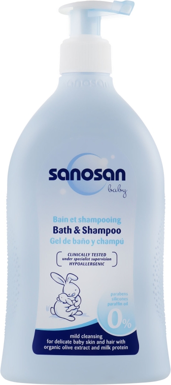 Дитячий шампунь-гель для купання 2 в 1 - Sanosan Baby Bath & Shampoo — фото N3