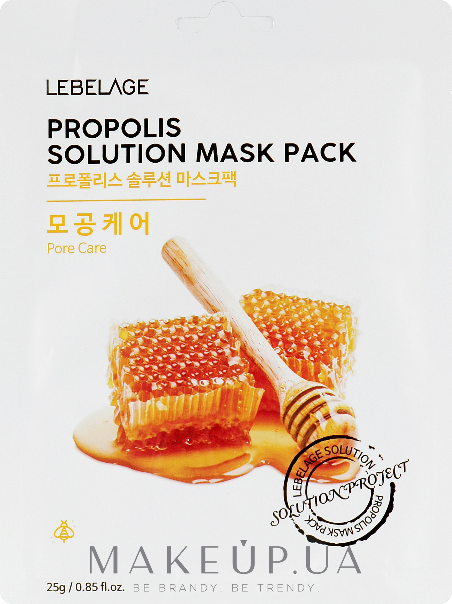 Маска для обличчя тканинна з прополісом - Lebelage Propolis Solution Mask — фото 25g