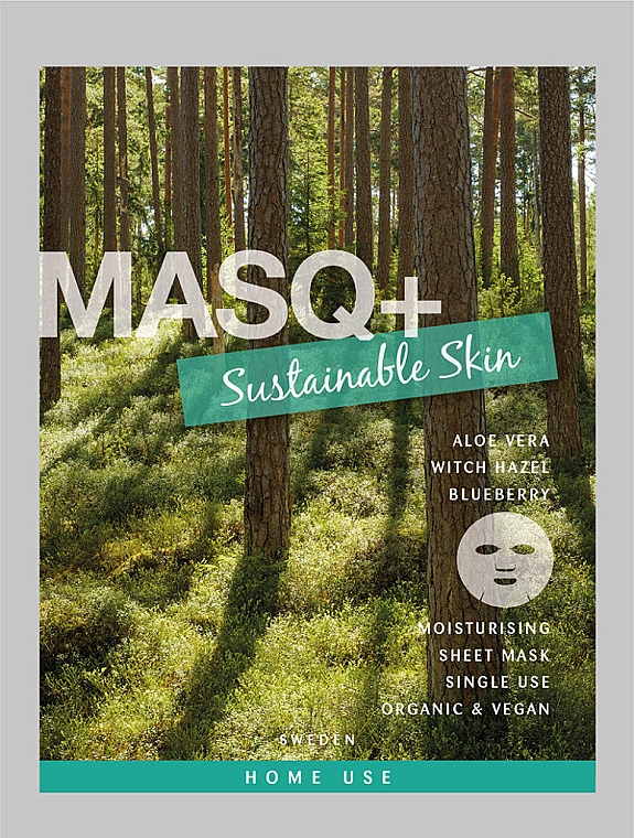 Тканинна маска, зміцнювальна - MASQ+ Sustainable Skin — фото N1