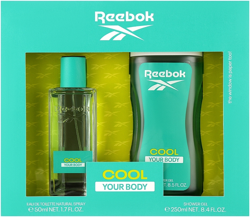 Reebok Cool Your Body Gift Set For Women - Набор (edt/50ml + shower gel/250ml) — фото N1