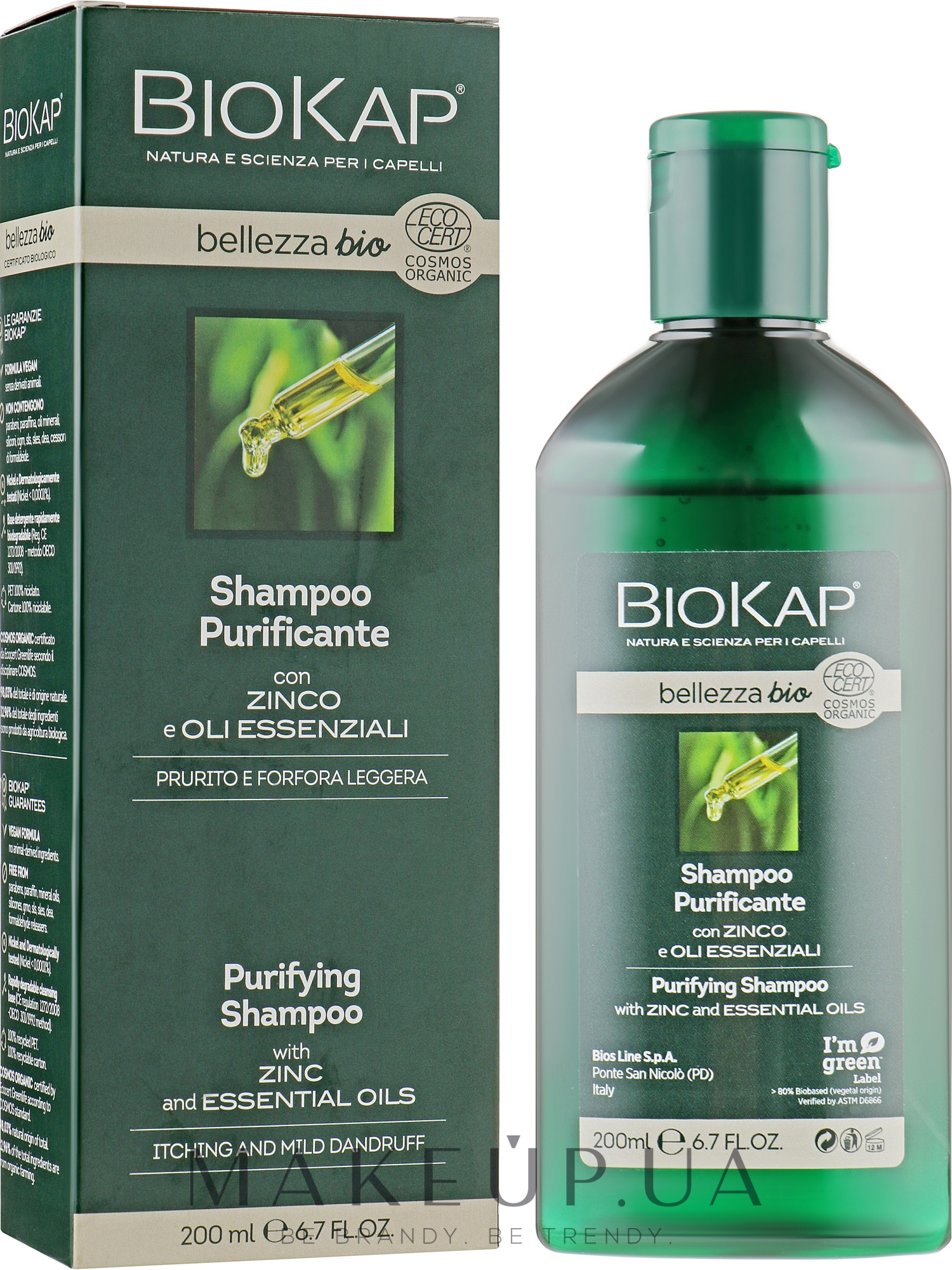 Очищувальний шампунь - BiosLine BioKap Purifying Shampoo — фото 200ml