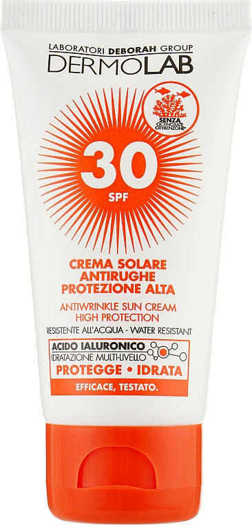 Крем сонцезахисний - Deborah Milano Dermolab Antiwrinkle Sun Cream SPF 30 — фото N1