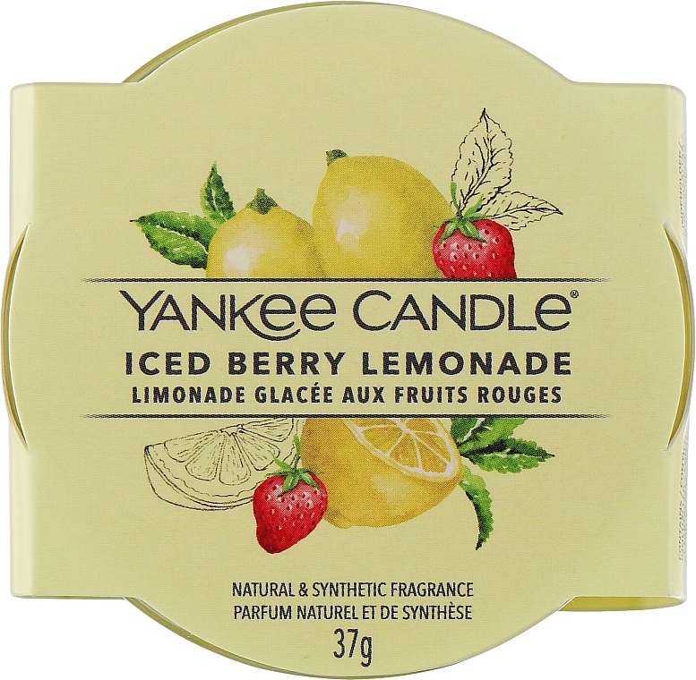 Ароматическая свеча в стакане "Ледяной ягодный лимонад" - Yankee Candle Iced Berry Lemonade (мини) — фото N2