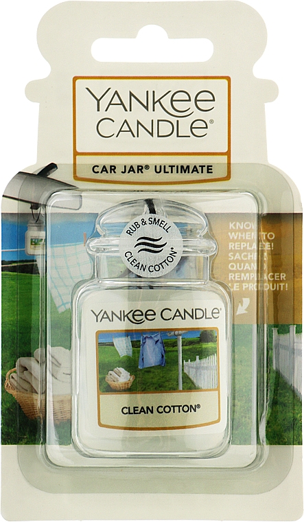 Ароматизатор для автомобіля "Чиста бавовна" - Yankee Candle Car Jar Ultimate Clean Cotton — фото N1