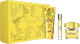 Парфумерія, косметика Versace Yellow Diamond - Набір (edt/90ml + sh/gel/150ml + edt/10ml)