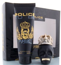 Парфумерія, косметика Police To Be The King - Набір (edt/40ml + sh/gel/100ml)