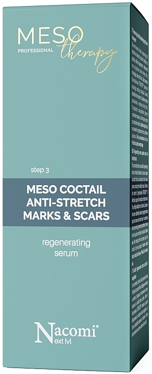 Концентрований коктейль від шрамів і розтягнень, для тіла - Nacomi Meso Therapy Step 3 Coctail Anti Stretch Mark — фото N2