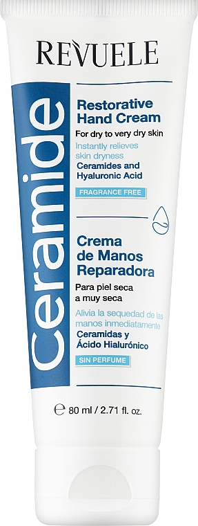 Відновлювальний крем для рук - Revuele Ceramide Restotarive Hand Cream — фото N1