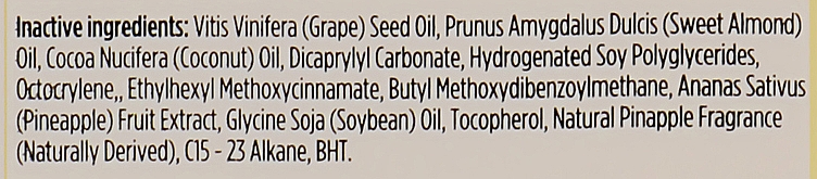 Олія для засмаги з екстрактом ананаса з захистом від ультрафіолету - Bali Body Pineapple Tanning Oil SPF6 — фото N3