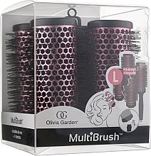 Парфумерія, косметика Набір брашингів для укладання волосся 46 мм зі знімною ручкою - Olivia Garden Multibrush One Size Kit L