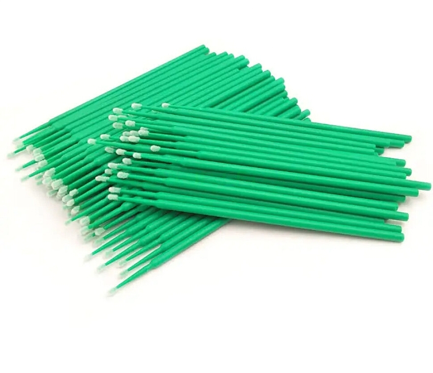 Микроаппликаторы для бровей и ресниц, зеленые, 50 шт - Comair — фото N1