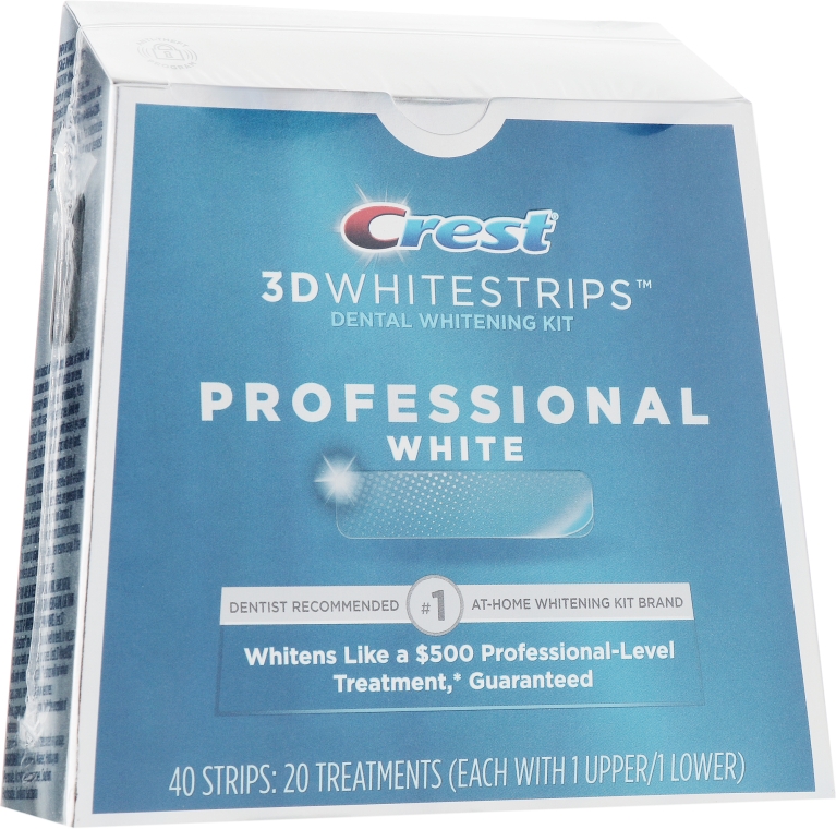 Відбілювальні смужки для зубів - Crest 3D Professional White Whitestrips Dental Whitening Kit — фото N1