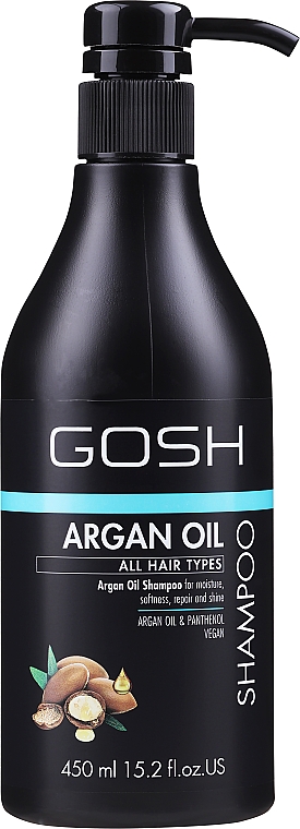Шампунь для волос с аргановым маслом - Gosh Copenhagen Argan Oil Shampoo — фото N3