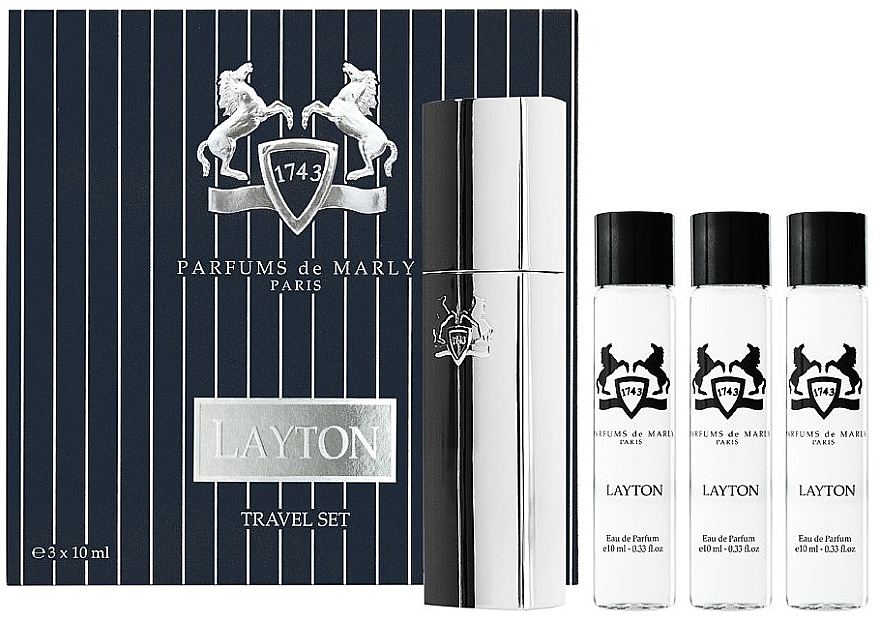 Parfums de Marly Layton - Набор (edp/refill/3x10ml + case/1pcs) — фото N1